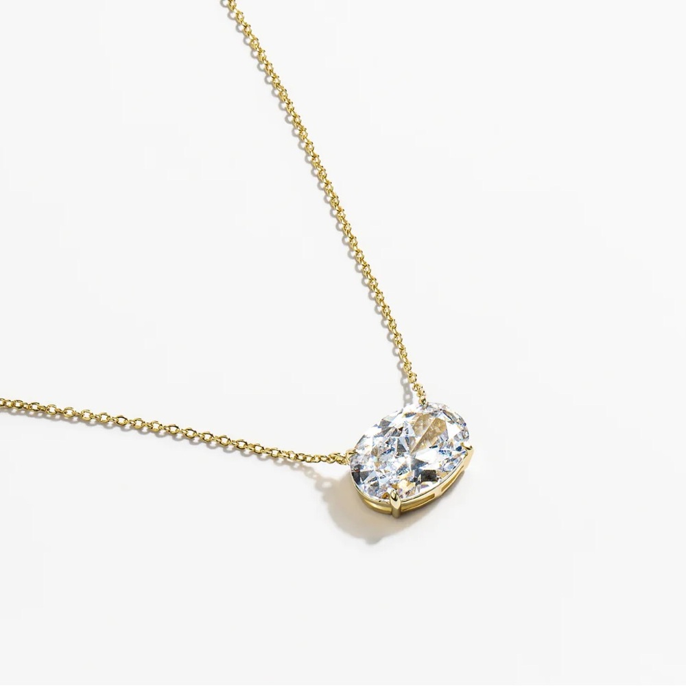 Melinda Maria “Hello Gorgeous!” Gold and diamondette necklace